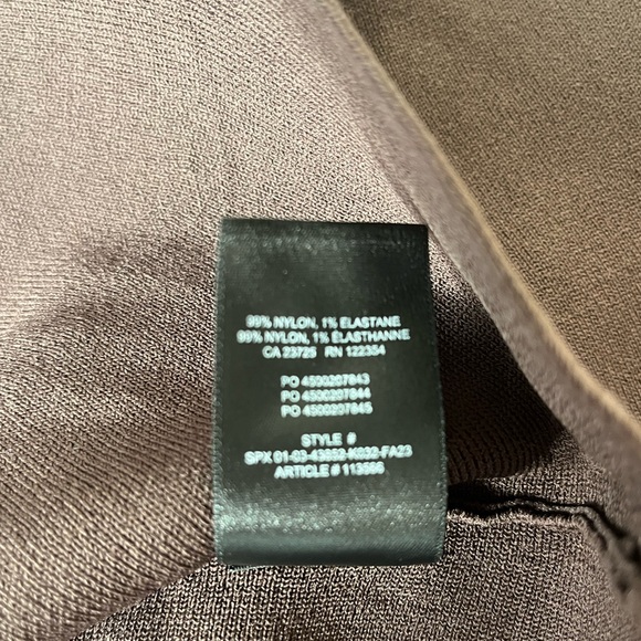 Babaton Chocolate brown sculpt knit top size S - Picture 6 of 6